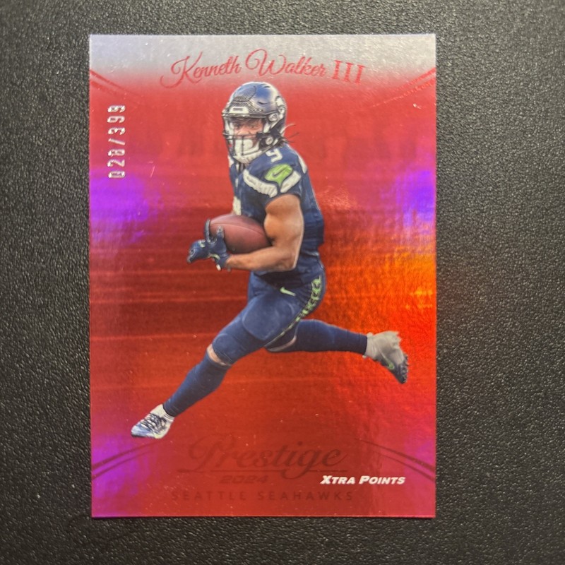 2024 Kenneth Walker III Prestige Xtra Points Premium Red#266 RARE! 028/399