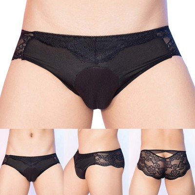 Spitzenunterwäsche für Herren mit transparenter Optik bequem U Form Beutel Style