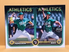 2024 Topps Update Series Tyler Ferguson / Osvaldo Bido RC #US69 Athletics