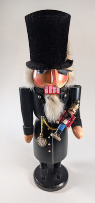 Vintage Christian Ulbrich ''Herr Drosselmeyer'' Nussknacker Figur 36 cm/14'' groß