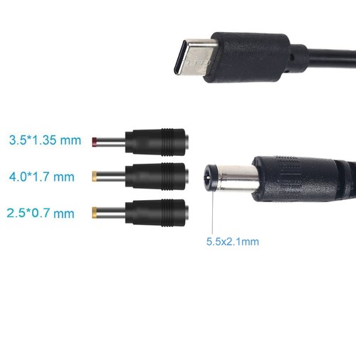 Cavo Alimentazione USBC 5V Step Up Convertitore a 1.2V-12V 5.5x2.1mm con 3 - Foto 14 di 20