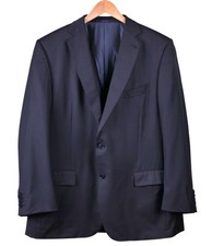CURRENT Ermenegildo Zegna Micronsphere Navy Blue Wool Sport Coat Jacket 48 R