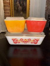 Pyrex Friendship Refrigerator Dishes 8 Piece Set ~ Vintage