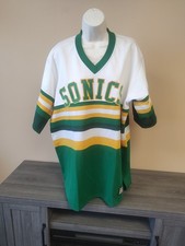 NWT Seattle Super Sonics NBA Hardwood Classics Warm Up Jersey Size L