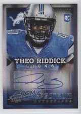 2013 Panini Absolute Rookie Spectrum Silver 419/499 Theo Riddick #191 Auto 0v1