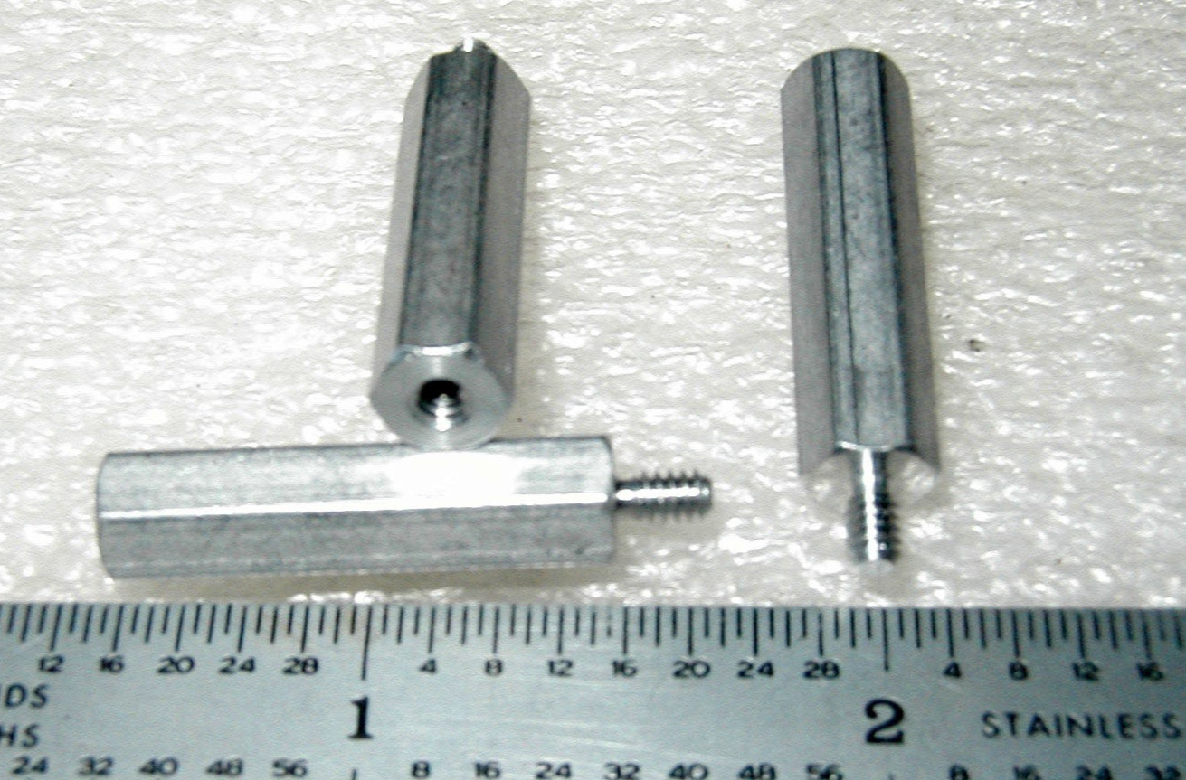 ALUMINUM STANDOFFS  1/4 HEX  MALE-FEMALE  4-40  X 1