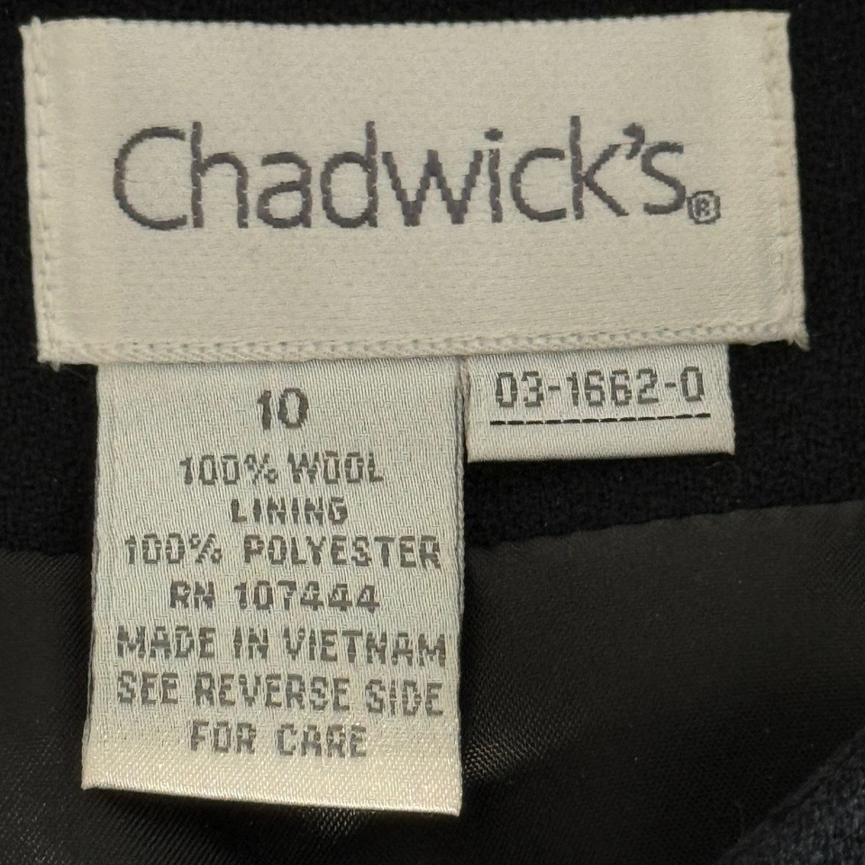 Vestido vaina manga larga de lana negro para mujer Chadwick talla 10 Foto 3 de 4