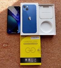 Apple iPhone 13 - Blau, 128 GB, ohne Simlock OVP Inkl. Kamera Linsen Schutz