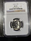 1954 S Silver USA Quarter Ms65 NGC