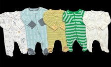 Carter's Unisex Baby Girl Boy Neutral Newborn Zip Up Cotton Sleeper Pajama Lot