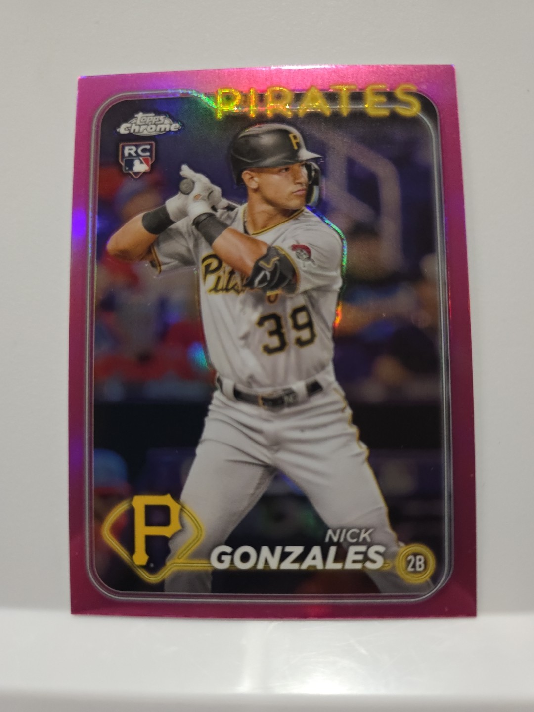 2024 Topps Chrome - Nick Gonzales #72 Pink Refractor (RC)