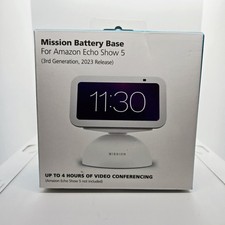 Mission Amazon Battery Base for Echo Show 5 3rd Generation, 2023 Release READ
