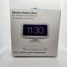 Mission Amazon Battery Base for Echo Show 5 (3rd Generation,  2023 Release) READ