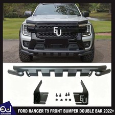 FRONT BUMPER CITY BAR SPOILER NUDGE BULL DOUBLE BAR FOR FORD RANGER T9 2022+