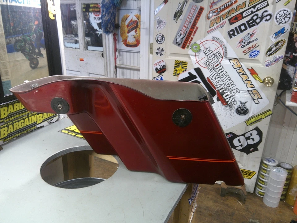 Harley Davidson EVO Tour & Electra Glide 1989 alforja lateral derecha bolsa de equipaje Foto 3 de 4