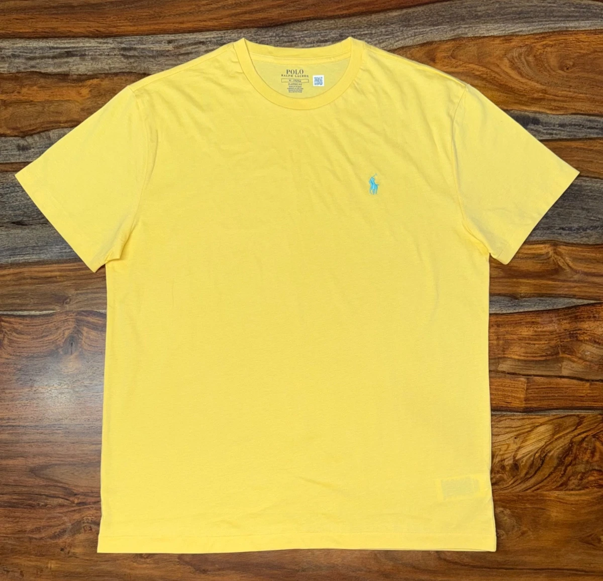 Preços baixos em Camisas polo masculinas amarelas tamanho S Ralph