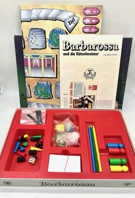 ASS Barbarossa u die Rätselmeister fast KOMPLETT SdJ 1988 TOP ZUSTAND Brettspiel