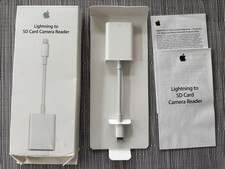 Genuine Apple Lightning to SD Card Camera Reader Adapter New Open Box