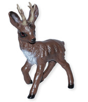 Dekofigur Gartenfigur Tierfigur Rehbock Stehend Aus Kunststoff HöHe 35 Cm