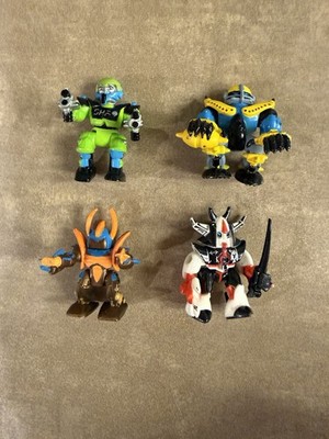 Vintage 1990s Z-Bots Lot of 4 Figures Lewis Galoob Robots 1992