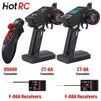 HotRC RC Sender CT-6A CT-8A 6CH 8CH 2,4 GHz mit F-06A F-08A PWM GFSK Empfänger