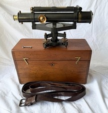 Antique 1880s Stanley Theodolite No. 9022 – 1929 Surveyor Provenance