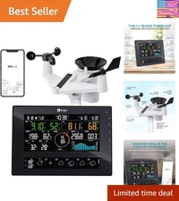 All-in-One Wi-Fi Weather Station with 10-Day Forecast & Real-Time Monitoring