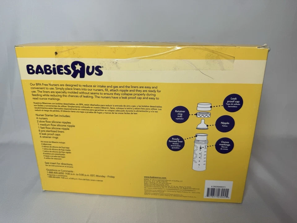 Babies R Us Nurser Starter Set (4) 8 Oz. - Sem BPA - Imagem 3 de 4