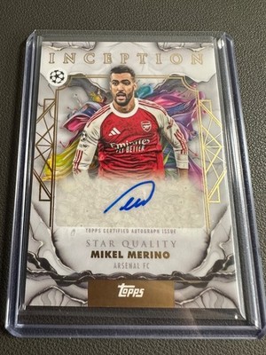 Mikel Merino Auto Star Quality Topps Inception UCC 2026 Arsenal FC Spain Base