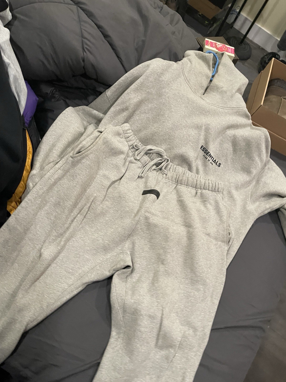 Authentic Essentials Gray  Sweatsuit  Large (Pant… - image 1
