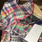 NWT - Ralph Lauren - Girls 12M Madras Plaid Romper w/ Matching Hat — photo 9