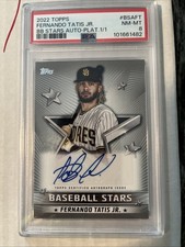 1/1 2022 Topps Fernando Tatis Jr Baseball Stars Autograph Platinum PSA 8 1/1!!