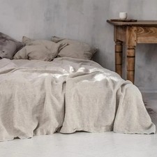 DAPU NATURAL LINEN Queen 100 French Linen 4 PCS Sheet Set