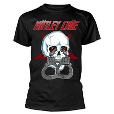 Image of Motley Crue 'Skull Cuffs 2' (Black) T-Shirt