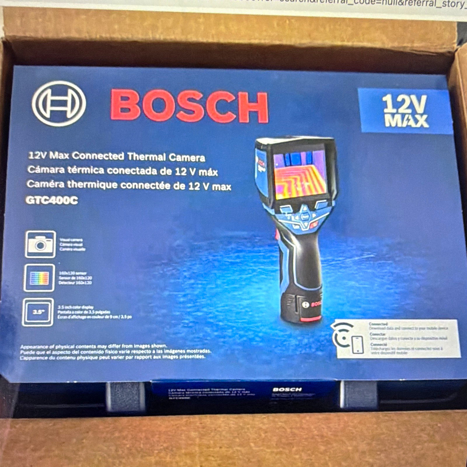 Bosch GTC400C 12V Max Connected Thermal Camera 160x120 -4F to 752F