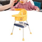 Convertible Baby High Chair Adjustable Height Foldable And Portable Sturdy And