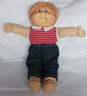 Vintage Cabbage Patch Kids Doll 1980s Blonde Hair Blue Eye's Original Clothes