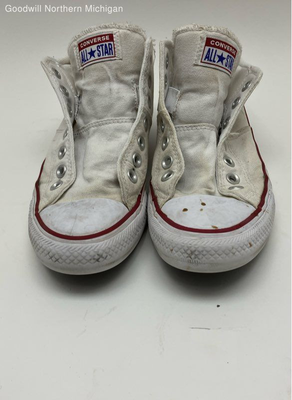 Converse All Star White Solid High Top Sneakers W… - image 1