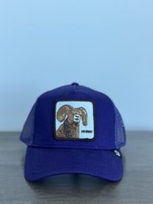 Goorin Bros HORNY Big Horn  Ram Trucker Hat   Purple