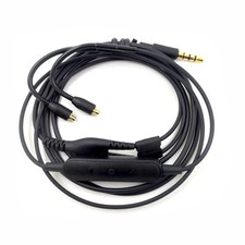 4ft Earphone Audio Cable with Remote For Shure SE215 SE535 MMCX 3.5mm Audio E