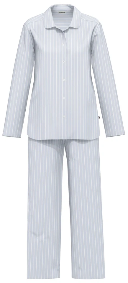 SEIDENSTICKER 91015 Schlafanzug / Pyjama lang 36-48 zen blue 681 - Bild 1 von 1