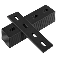 10 Pcs Flat Mending Plates, 6" x 1-1/2", Adjustable Straight Fixing Repair Pl...