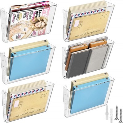 Set of 6 Wall-Mounted File Holders   Smart & Efficient Storage Solution