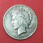 1934-S Peace Silver Dollar XF Details Semi Key Date Tough Coin