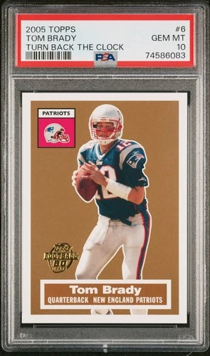 PSA 10 2005 Topps Turn Back the Clock Promo TOM BRADY Patriots GEM MINT