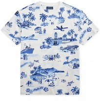 Polo Ralph Lauren Men's Classic-Fit Polo Bear Jersey T-Shirt Holiday Bear Size L