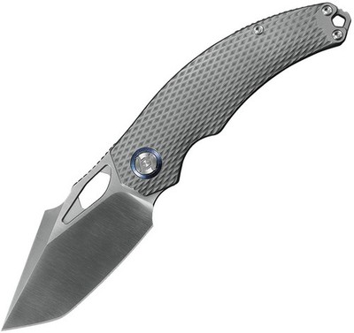 Kunwu Knives Poon Padre Bead Blast Diamond Titanium Folding S90V Knife K706TOT1A