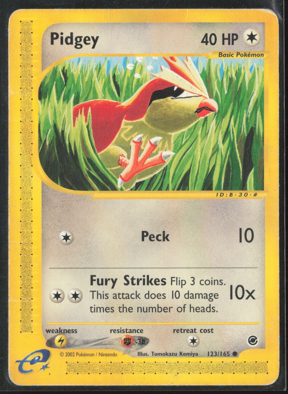 Pidgey Common Expedition 123/165 HP Pokemon Card
