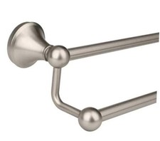 Antique Bathroom Double-Towel Bar 24 Inch Towel Racks for Brushed Nickel