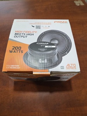 MAKE OFFER PRV AUDIO 6.5 Inch Shallow Midrange Speaker, 6MR200A-4, 200 Watts 